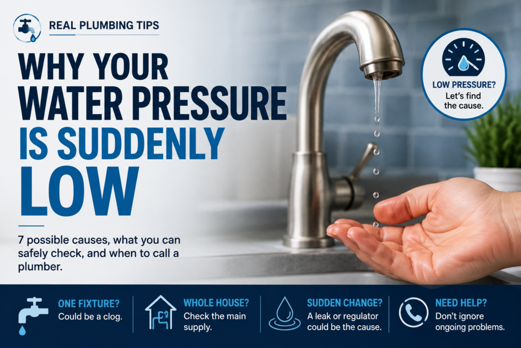Why your water pressure is suddenly low